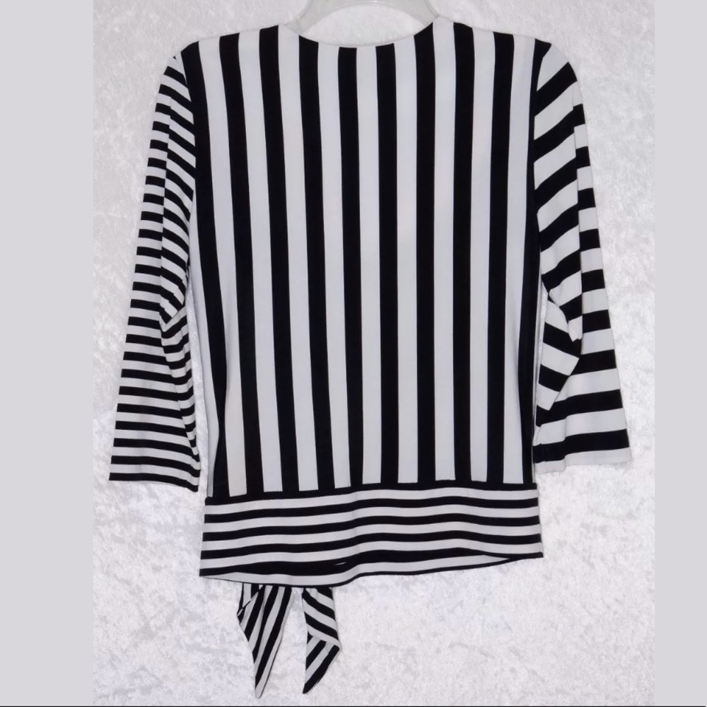 Joesph Ribkoff Stripe Side Time Blouse Small - Picture 3 of 4